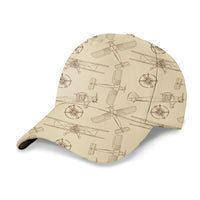 Thumbnail for Very Cool Vintage Planes Designed 3D Peaked Cap