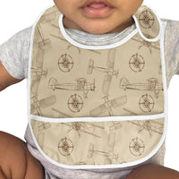 Thumbnail for Very Cool Vintage Planes Designed Baby Bib