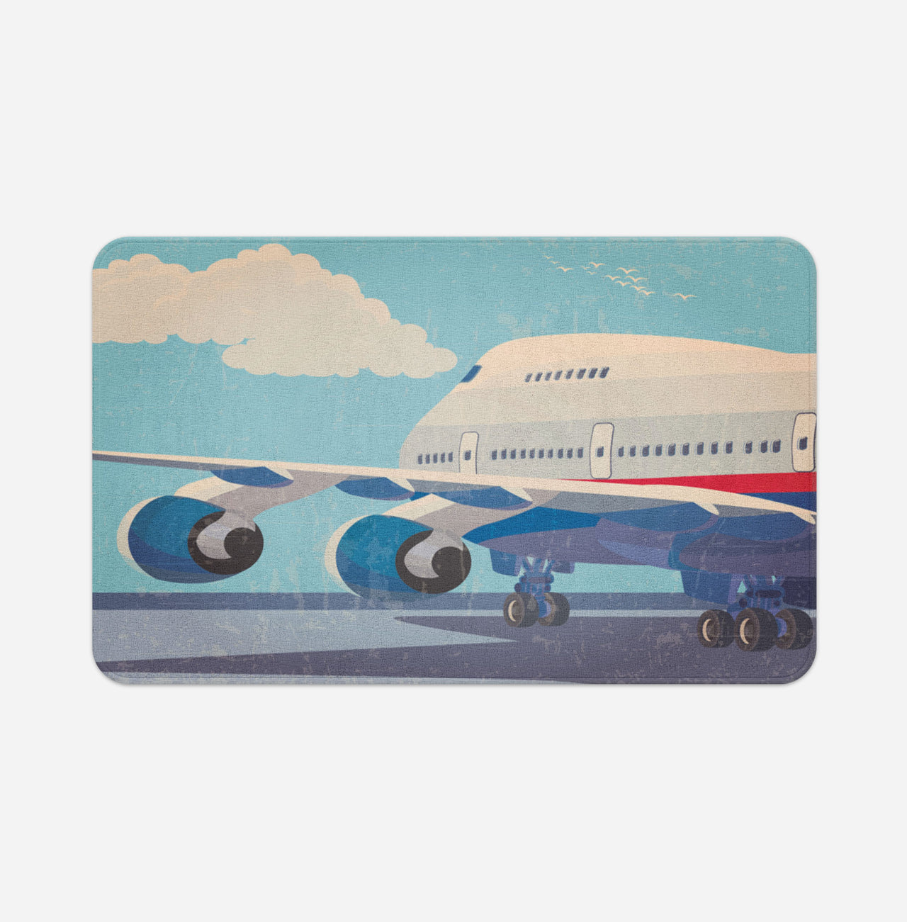 Vintage Boeing 747 Designed Bath Mats