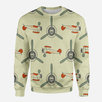 Thumbnail for Vintage Old Airplane Designed 3D Sweatshirts