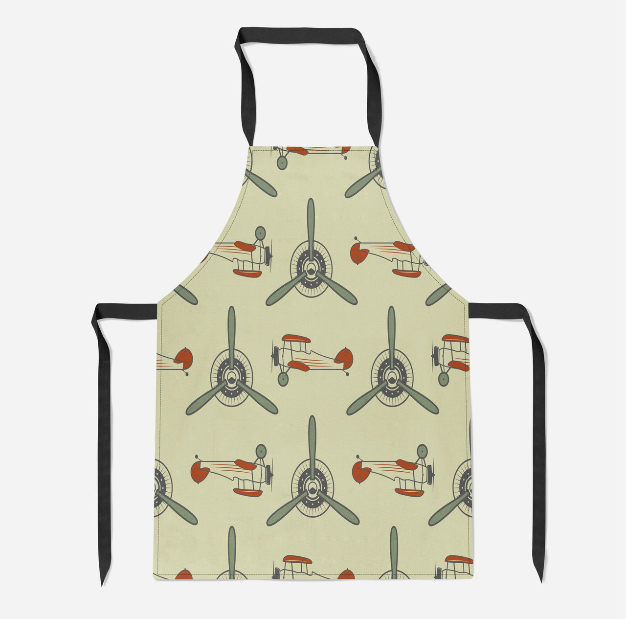 Vintage Old Airplane Designed Kitchen Aprons