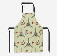 Thumbnail for Vintage Old Airplane Designed Kitchen Aprons