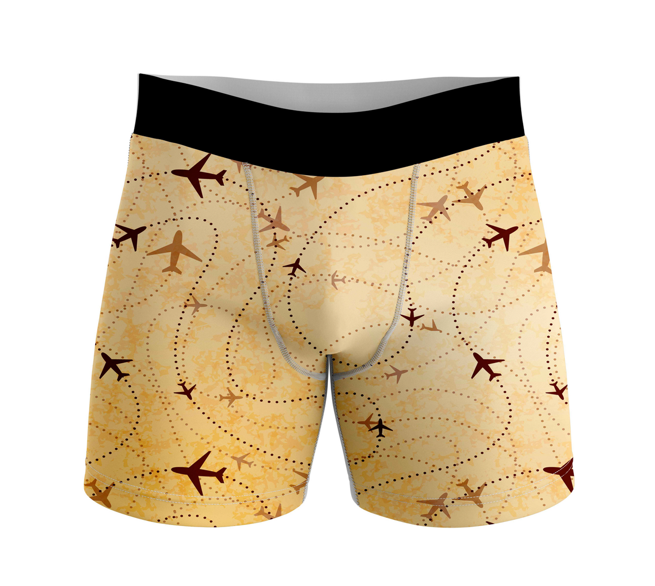 Vintage Travelling with Aircraft Designed Men Boxers