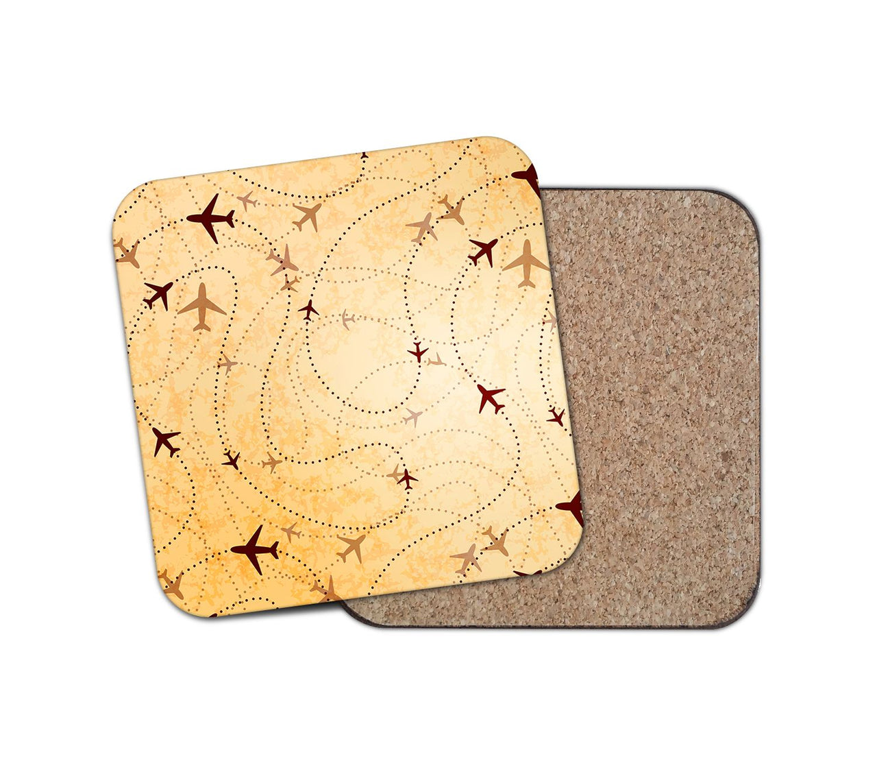 Vintage Travelling with Aircraft Designed Coasters
