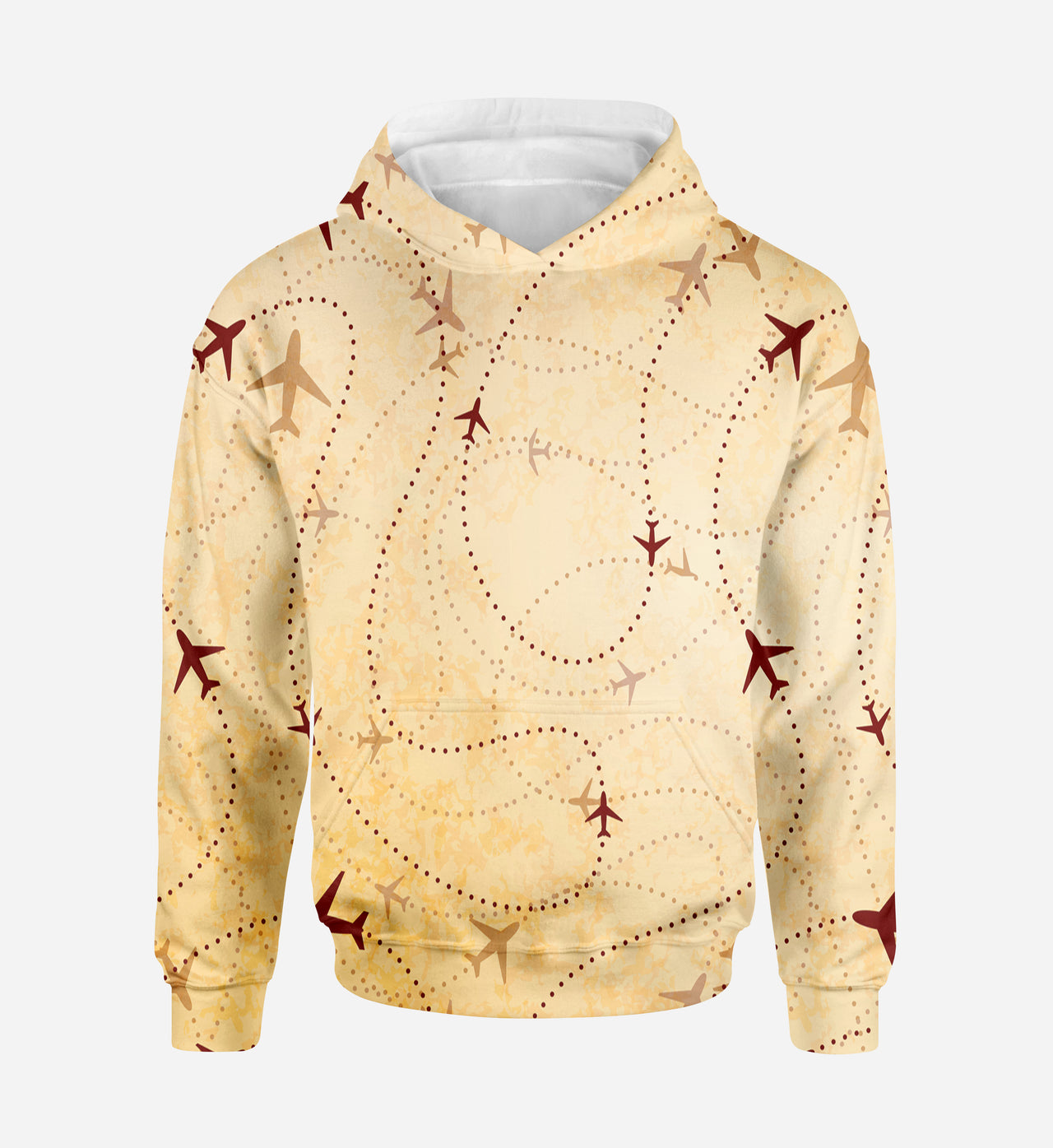 Vintage Travelling with Aircraft Designed 3D Hoodies