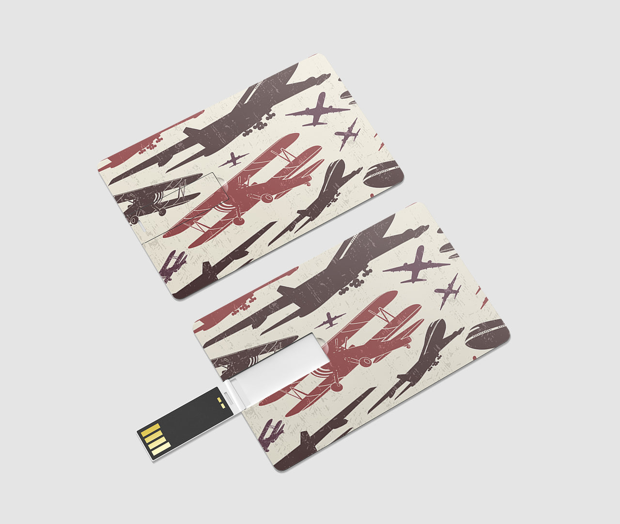 Vintage & Jumbo Airplanes Designed USB Cards
