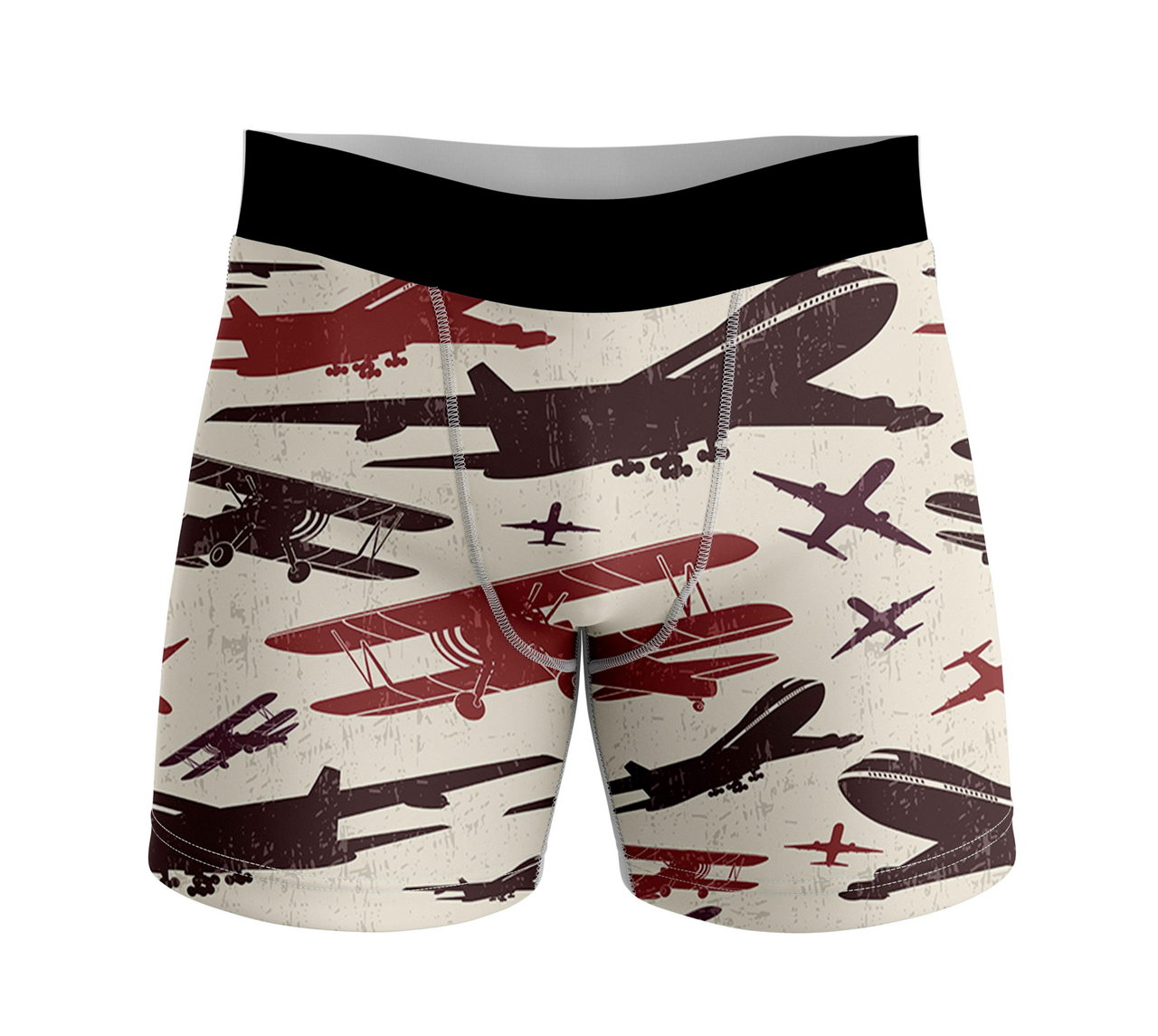 Vintage & Jumbo Airplanes Designed Men Boxers