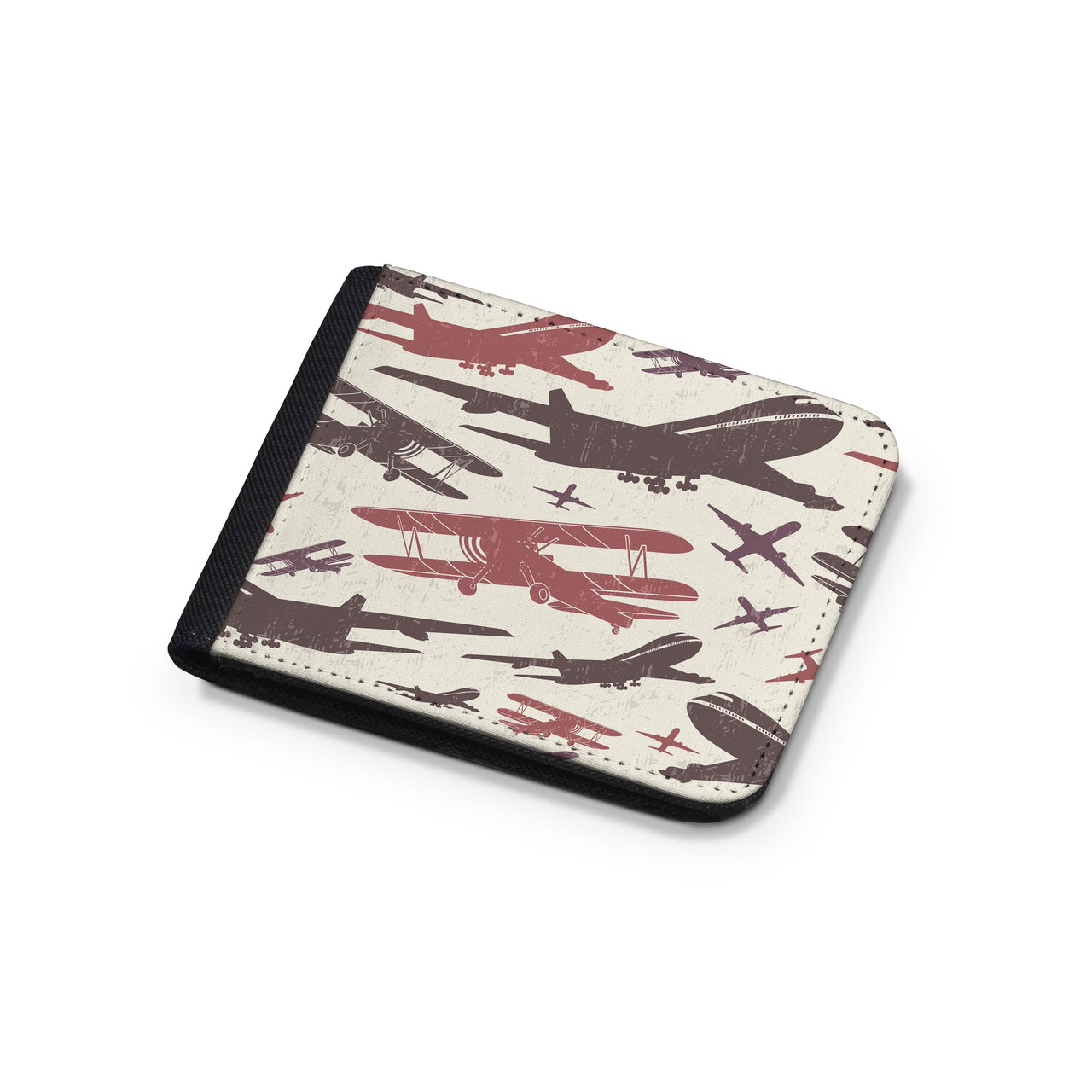 Vintage & Jumbo Airplanes Designed Wallets