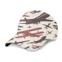 Thumbnail for Vintage & Jumbo Airplanes Designed 3D Peaked Cap