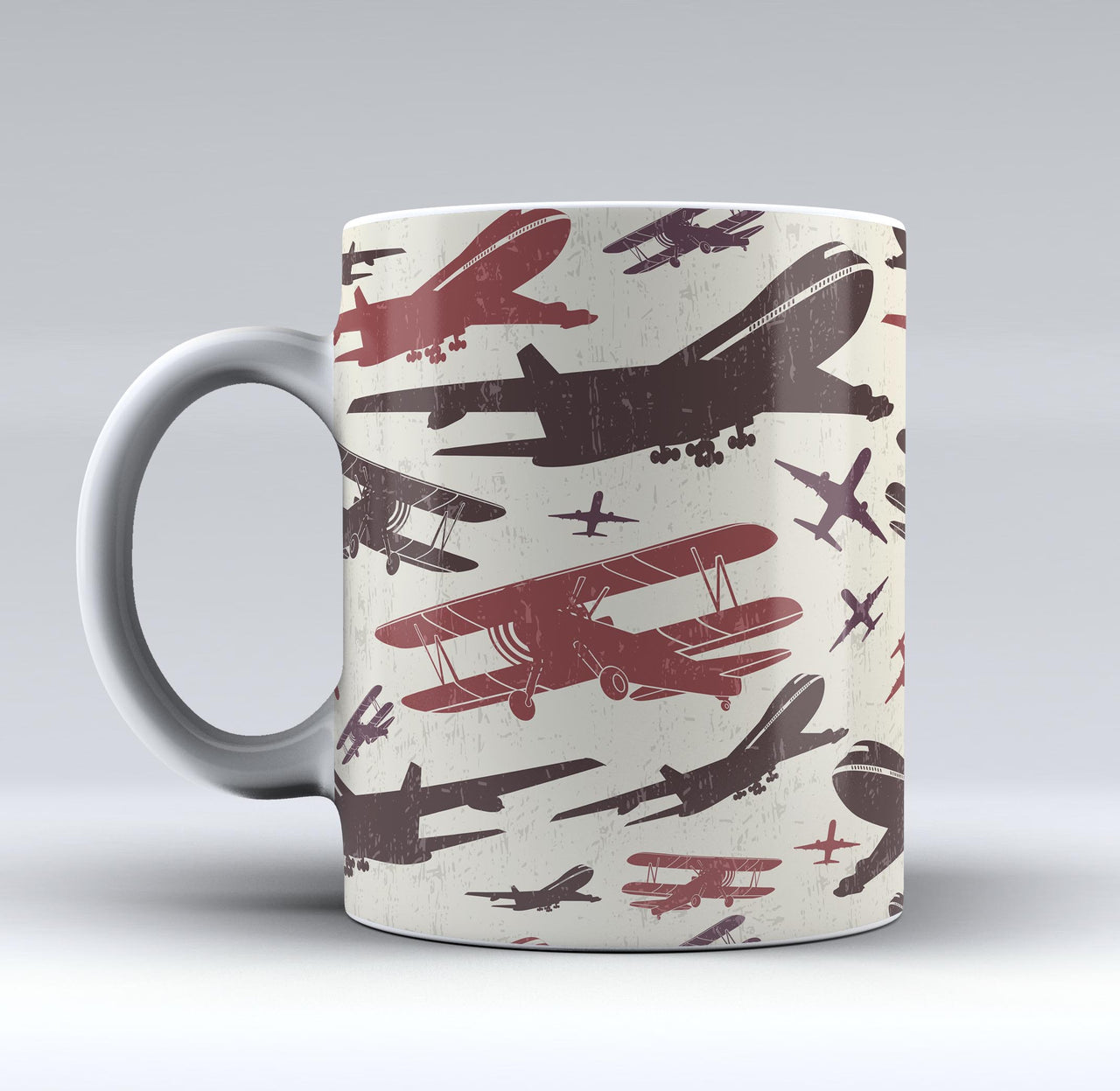 Vintage & Jumbo Airplanes Designed Mugs