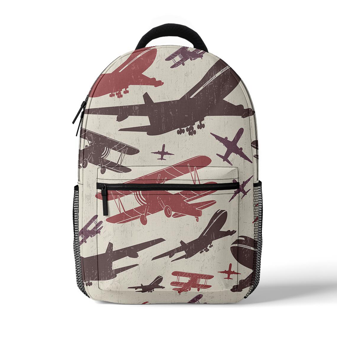 Vintage & Jumbo Airplanes Designed 3D Backpacks