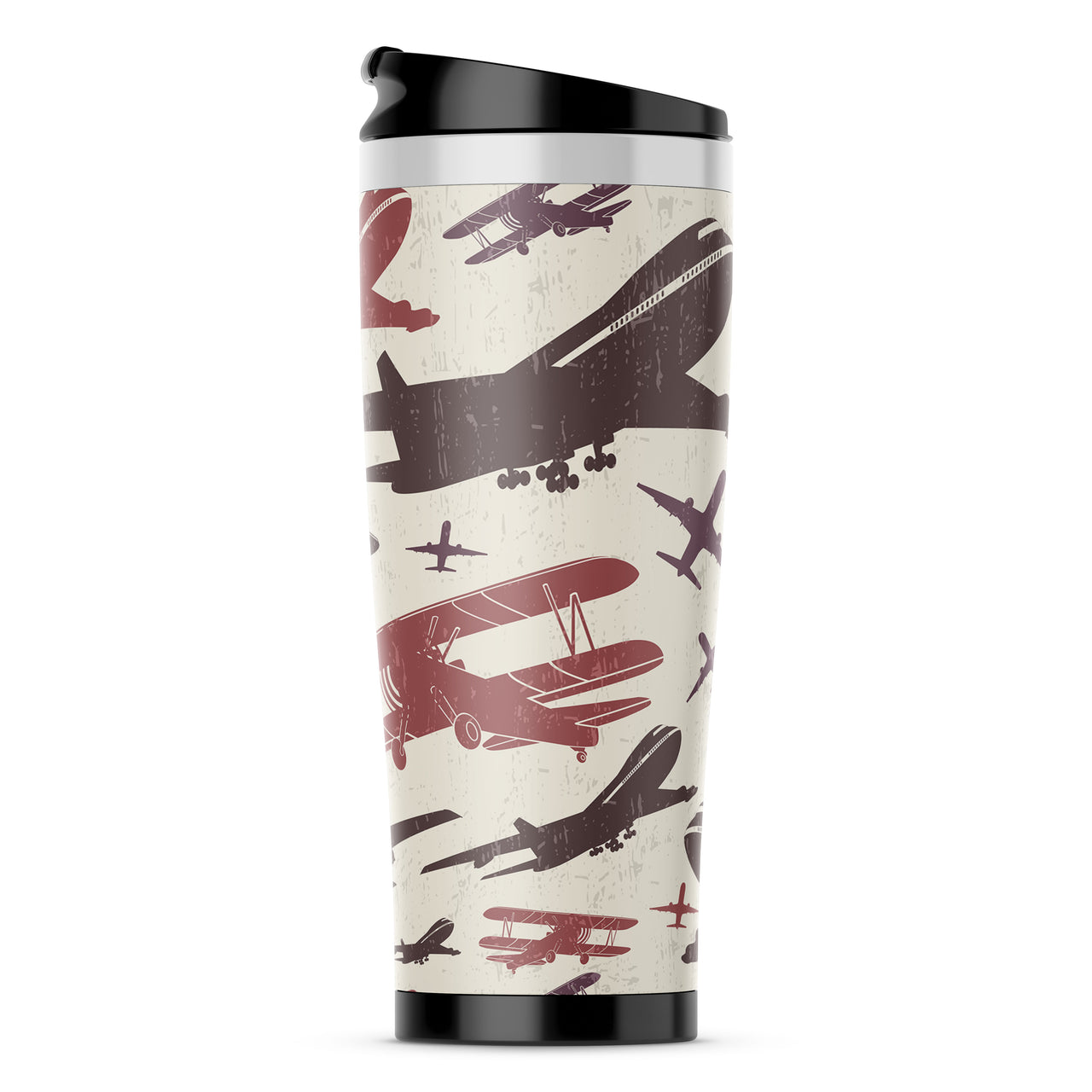 Vintage & Jumbo Airplanes Designed Travel Mugs