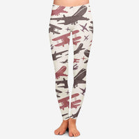 Thumbnail for Vintage & Jumbo Airplanes Designed Women Leggins