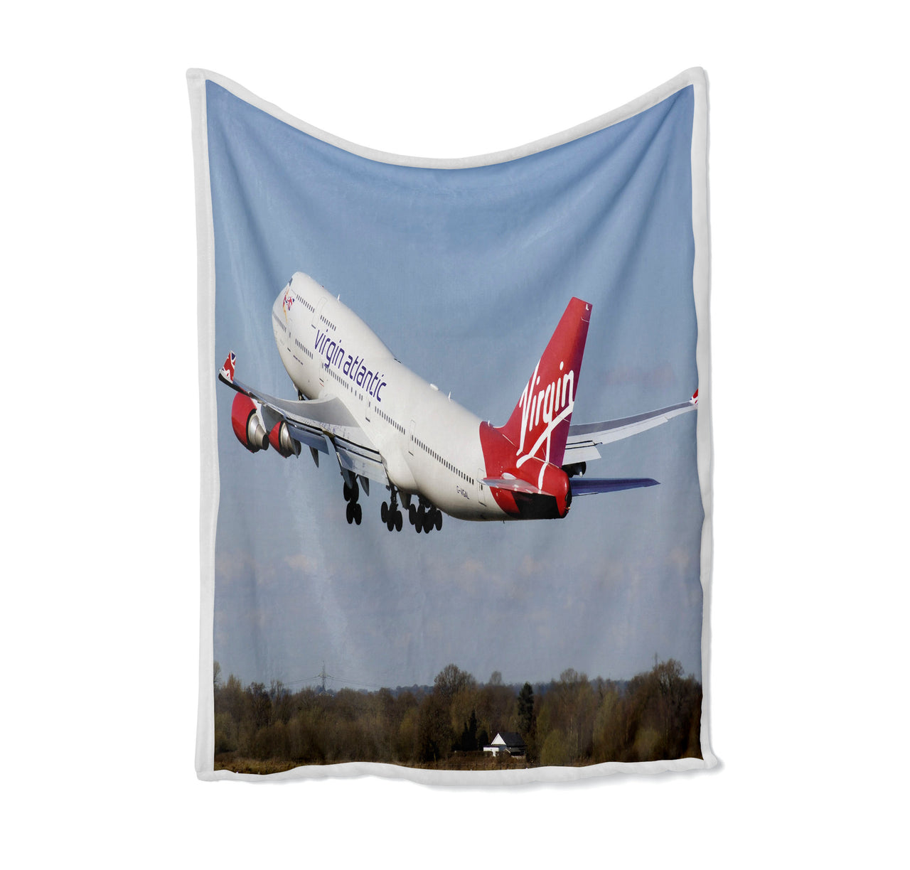Virgin Atlantic Boeing 747 Designed Bed Blankets & Covers