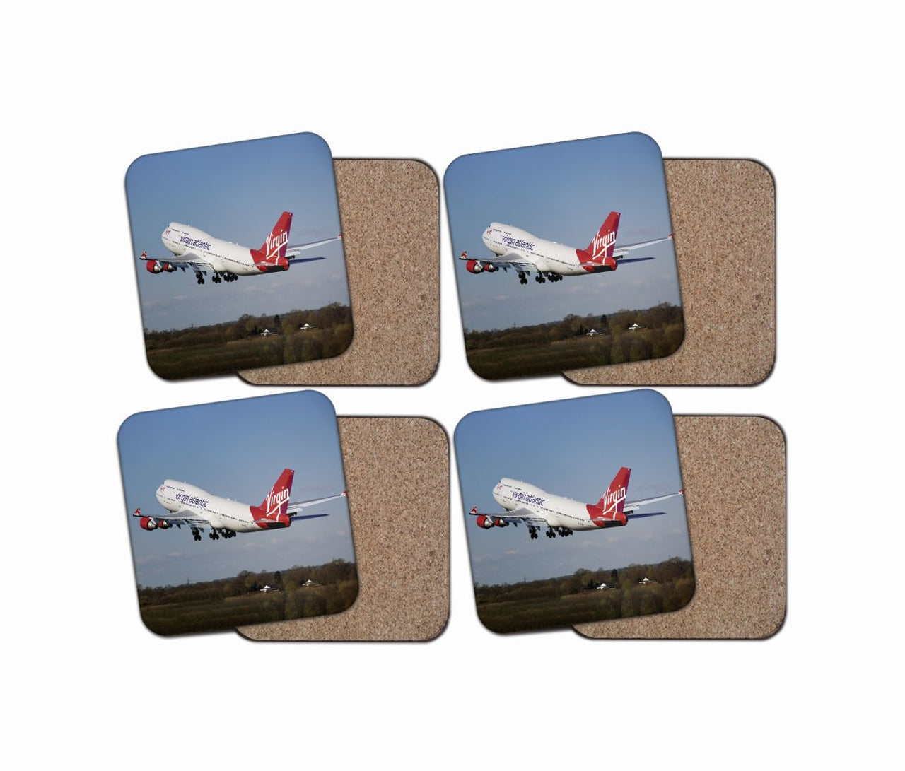 Virgin Atlantic Boeing 747 Designed Coasters