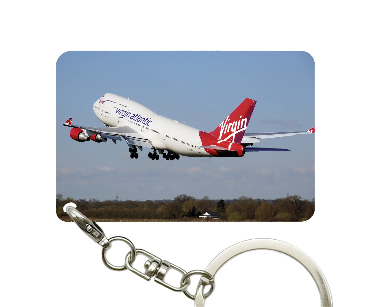 Virgin Atlantic Boeing 747 Designed Key Chains