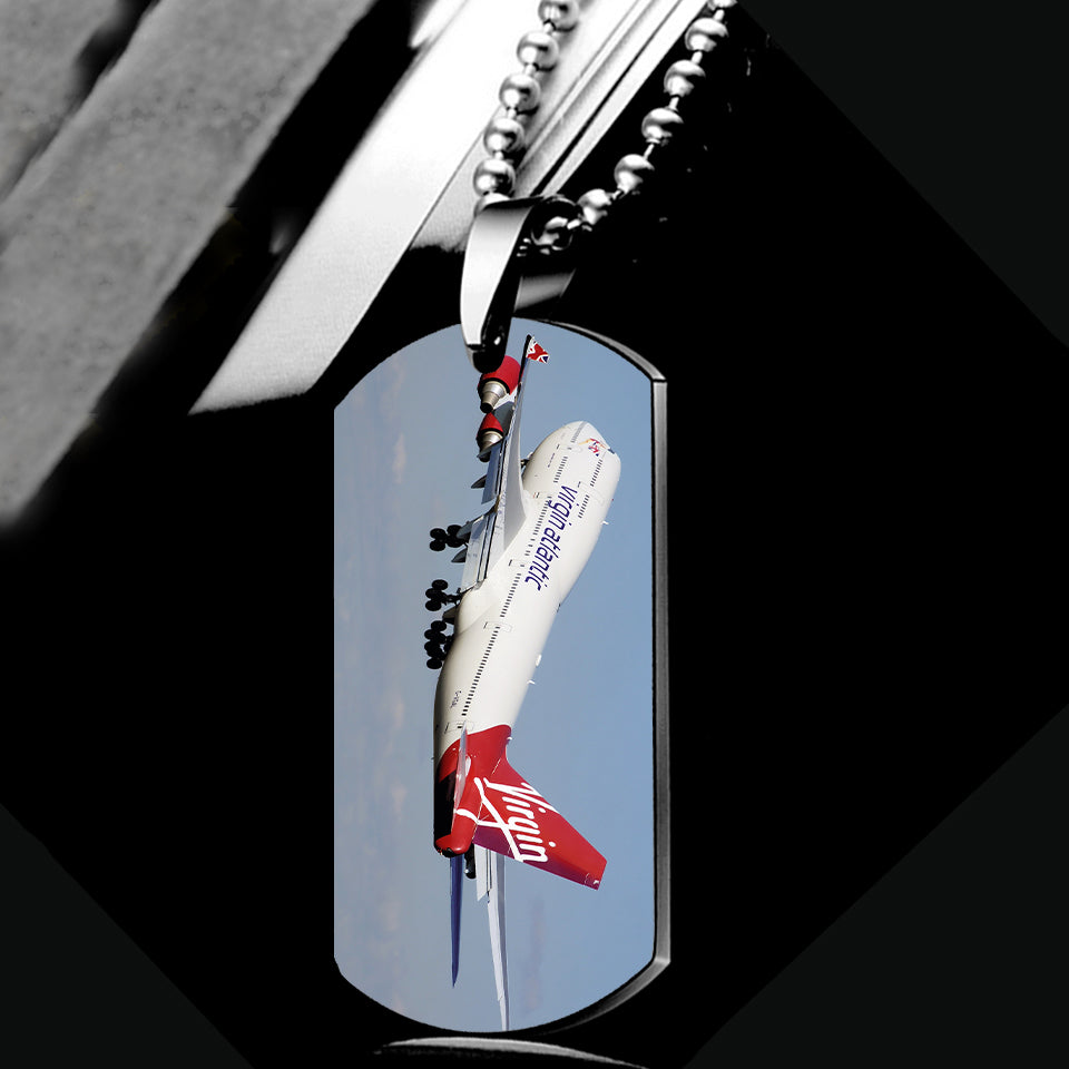 Virgin Atlantic Boeing 747 Designed Metal Necklaces