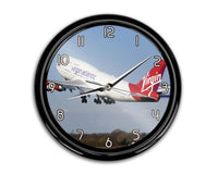 Thumbnail for Virgin Atlantic Boeing 747 Printed Wall Clocks Aviation Shop 