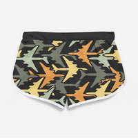 Thumbnail for Volume 2 Super Colourful Airplanes Designed Women Beach Style Shorts