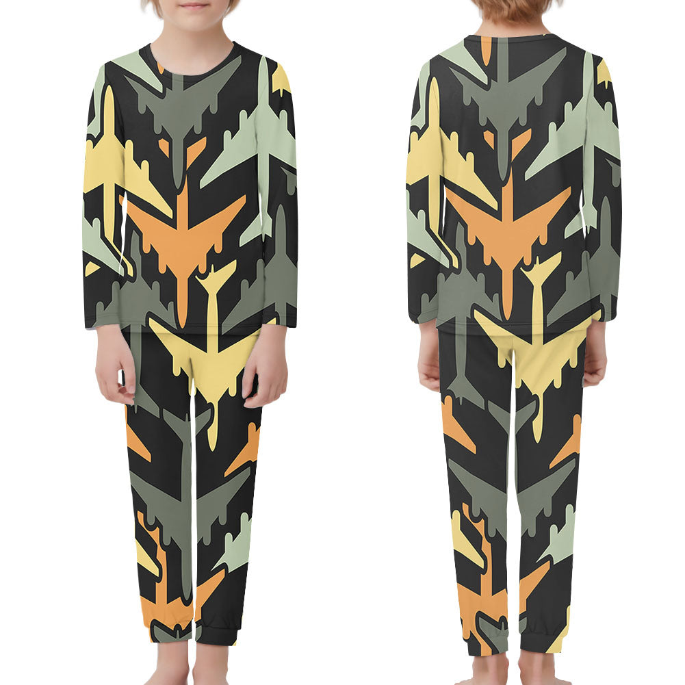Volume 2 Super Colourful Airplanes Designed "Children" Pijamas