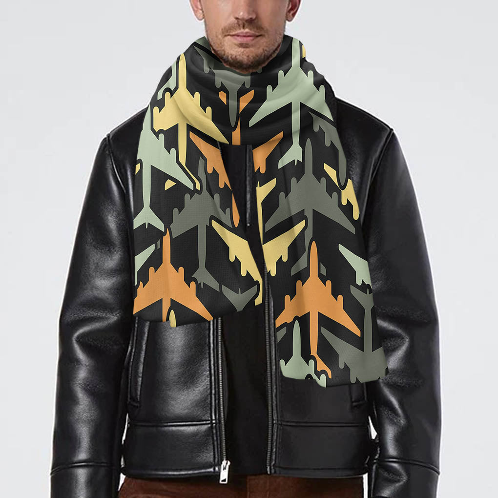 Volume 2 Super Colourful Airplanes Designed Scarfs
