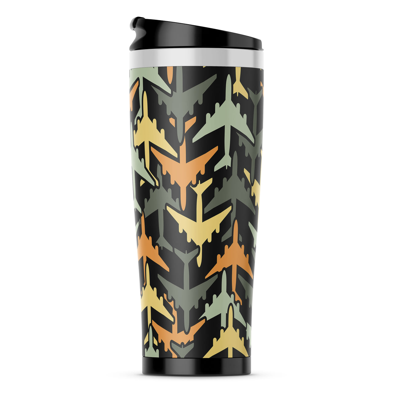 Volume 2 Super Colourful Airplanes Designed Travel Mugs