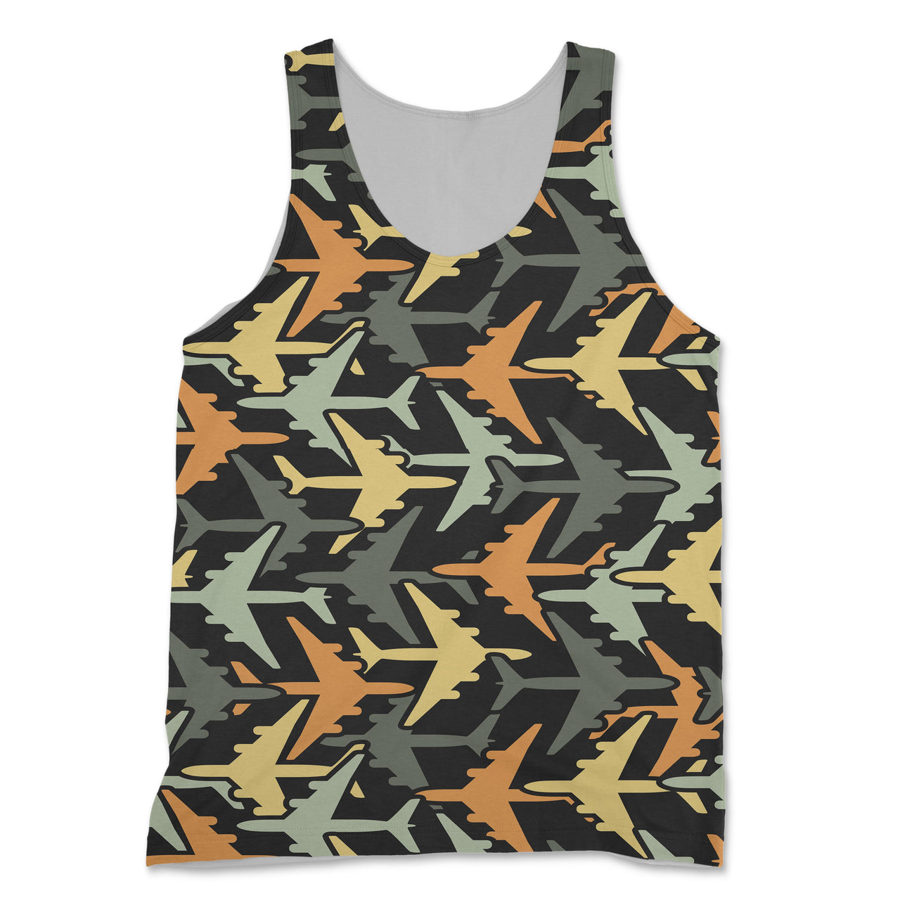 Volume 2 Super Colourful Airplanes Designed 3D Tank Tops
