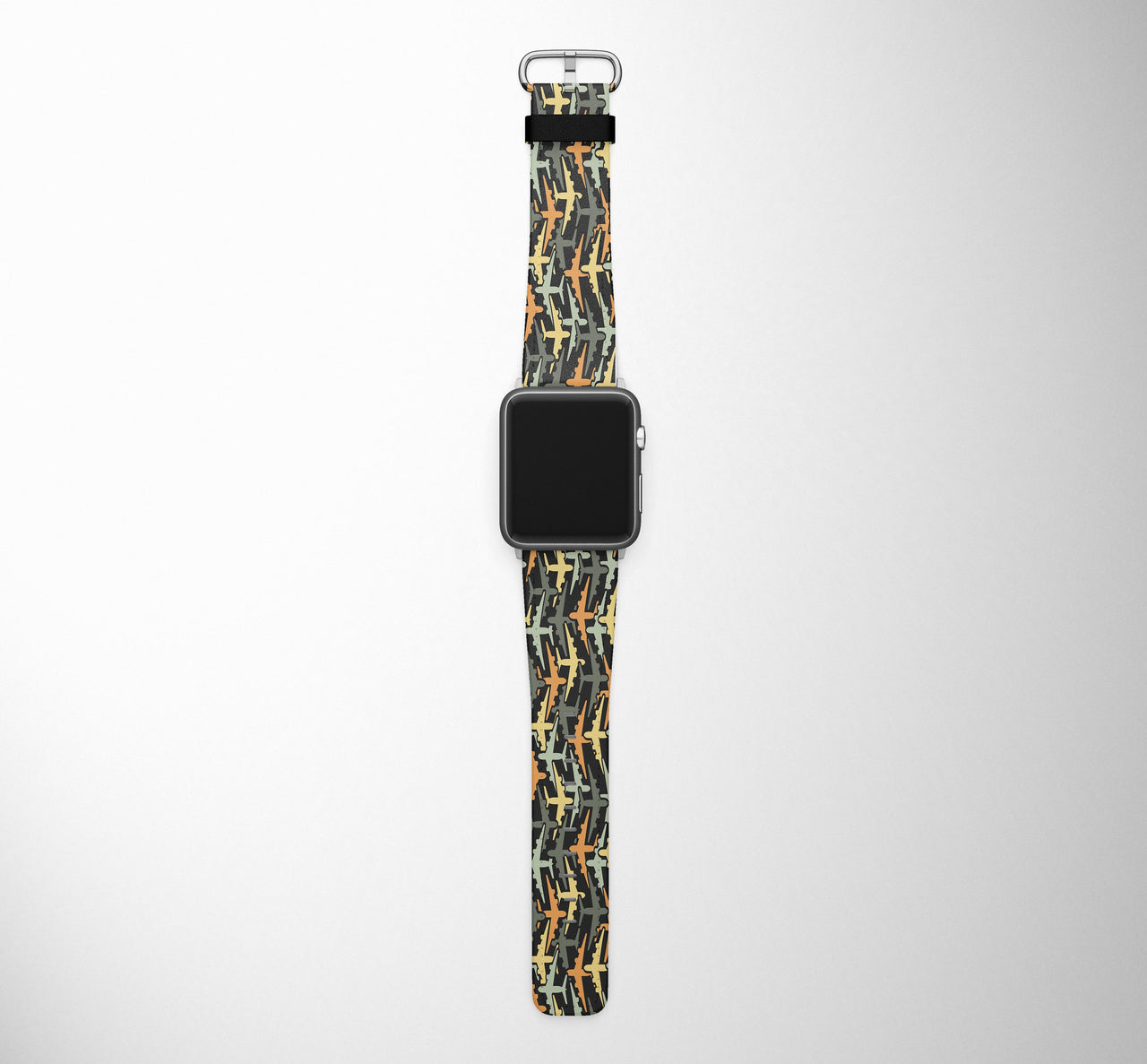 Volume 2 Super Colourful Airplanes Designed Leather Apple Watch Straps