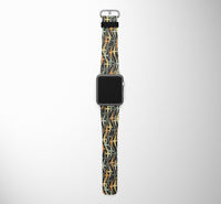 Thumbnail for Volume 2 Super Colourful Airplanes Designed Leather Apple Watch Straps