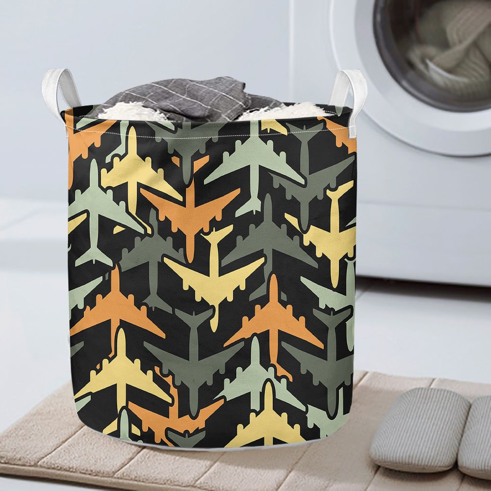 Volume 2 Super Colourful Airplanes Designed Laundry Baskets