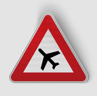 Thumbnail for Warning Airplane Designed Stickers