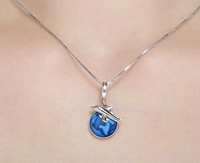Thumbnail for Travel the World by Plane Themed Necklace