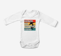 Thumbnail for Husband & Dad & Aircraft Mechanic & Legend Designed Baby Bodysuits