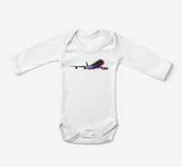 Thumbnail for Multicolor Airplane Designed Baby Bodysuits