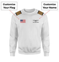 Thumbnail for Custom Flag & Name with EPAULETTES (Military Badge) Designed 3D Sweatshirts