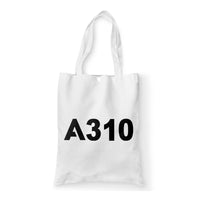 Thumbnail for A310 Flat Text Designed Tote Bags
