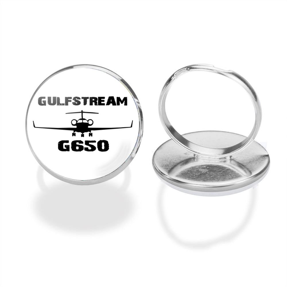 Gulfstream G650 & Plane Designed Rings