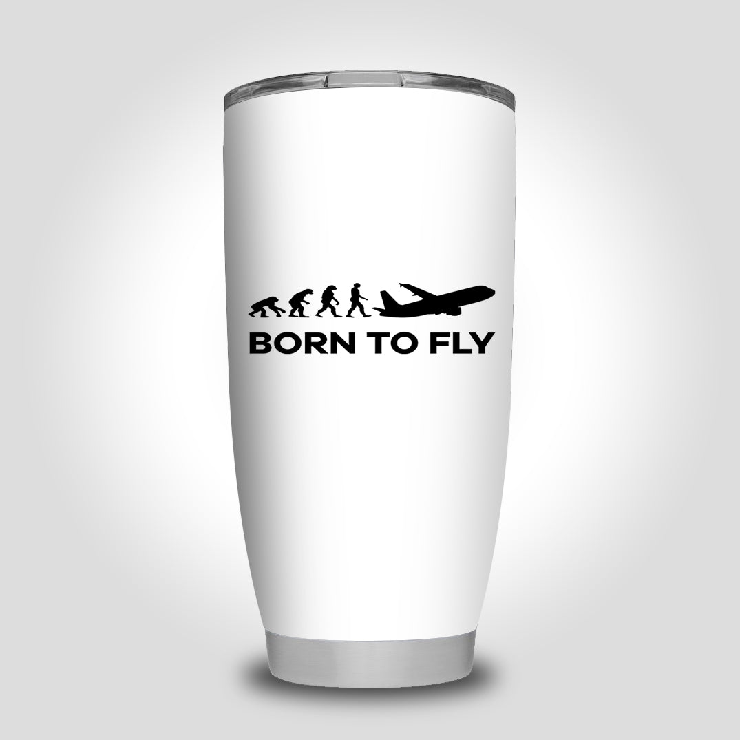 Born To Fly Designed Tumbler Travel Mugs