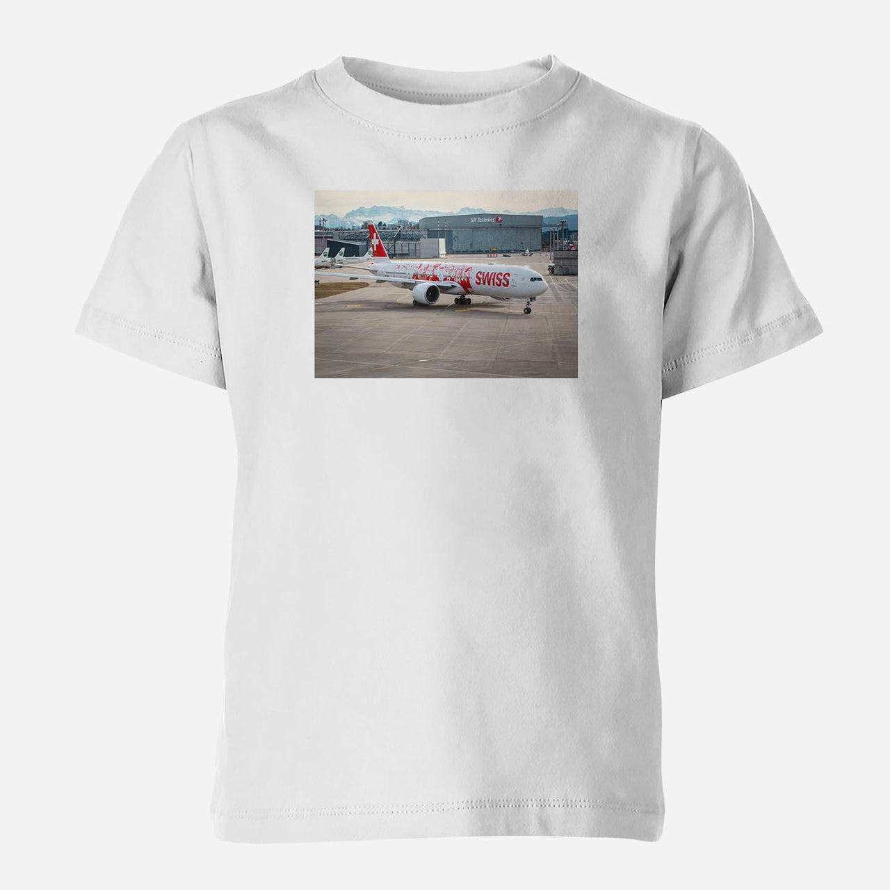 Boeing 777 Swiss Foto Designed Children T-Shirts
