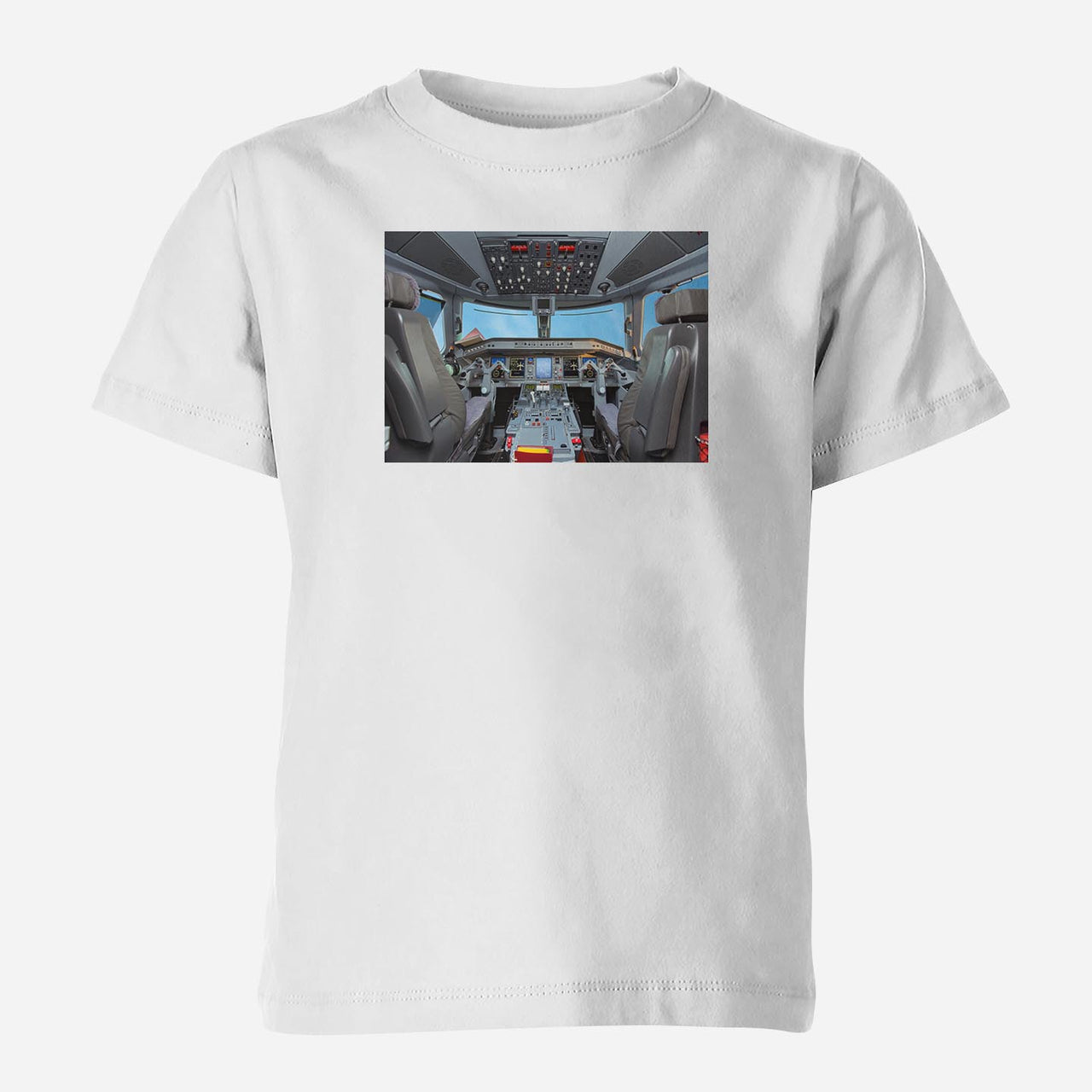 Embraer E190 Cockpit Designed Children T-Shirts