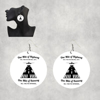 Thumbnail for One Mile of Runway Will Take you Anywhere Designed Wooden Drop Earrings