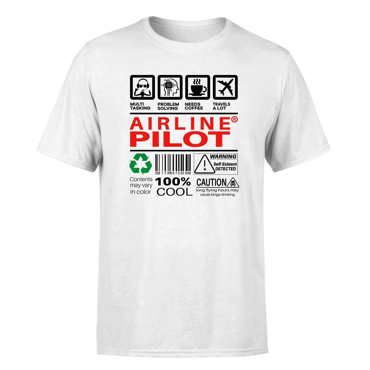 Airline Pilot Label Designed T-Shirts