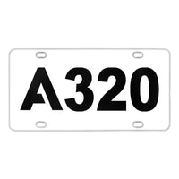 Thumbnail for A320 Flat Text Designed Metal (License) Plates