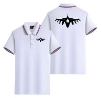 Thumbnail for Fighting Falcon F16 Silhouette Designed Stylish Polo T-Shirts (Double-Side)