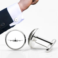 Thumbnail for Airbus A340 Silhouette Designed Cuff Links