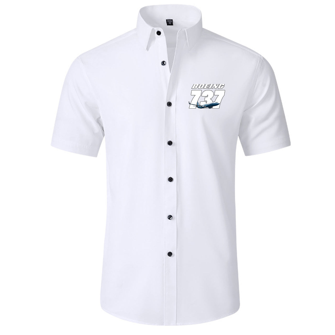 Super Boeing 737+Text Designed Short Sleeve Shirts