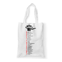 Thumbnail for Aviation Alphabet Designed Tote Bags