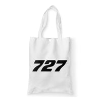 Thumbnail for 727 Flat Text Designed Tote Bags