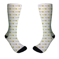 Thumbnail for Pilot & Stripes (4 Lines) Designed Socks