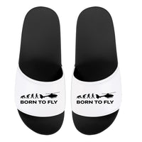 Thumbnail for Born To Fly Helicopter Designed Sport Slippers